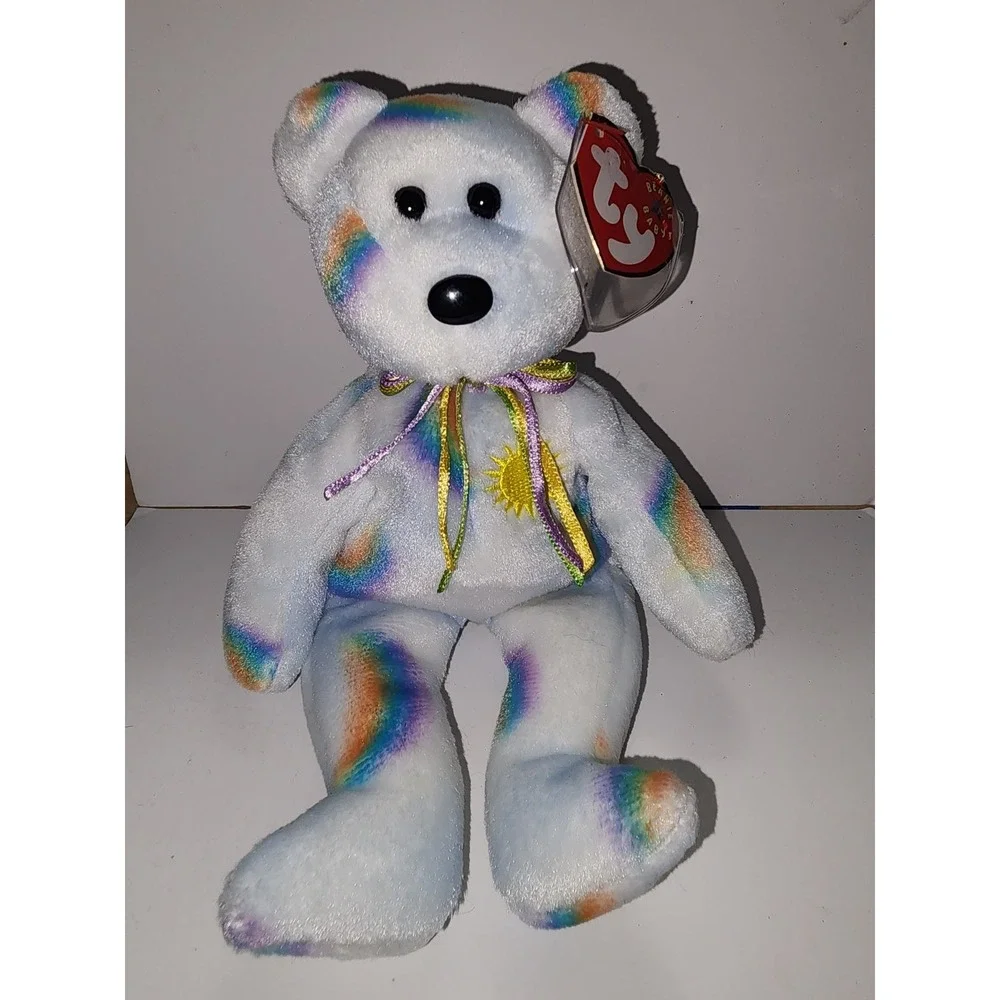 ty Beanie Babies Cheery Bear 2001 Sunshine and Rainbows